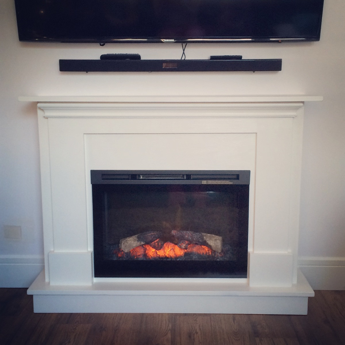 Diy Electric Fireplace Mantel
 Ana White