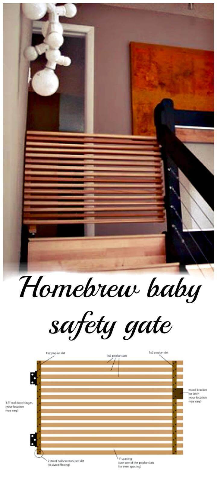 Diy Fabric Baby Gate
 30 Best DIY Baby Gate Tutorials on Cheap Bud