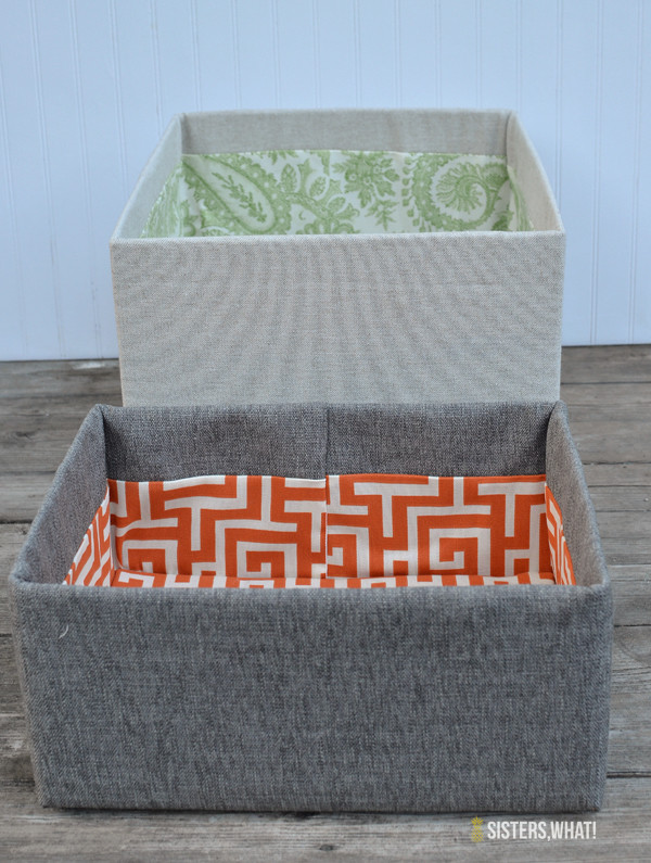 DIY Fabric Box
 e Room Challenge Week 4 DIY Fabric Covered Boxes