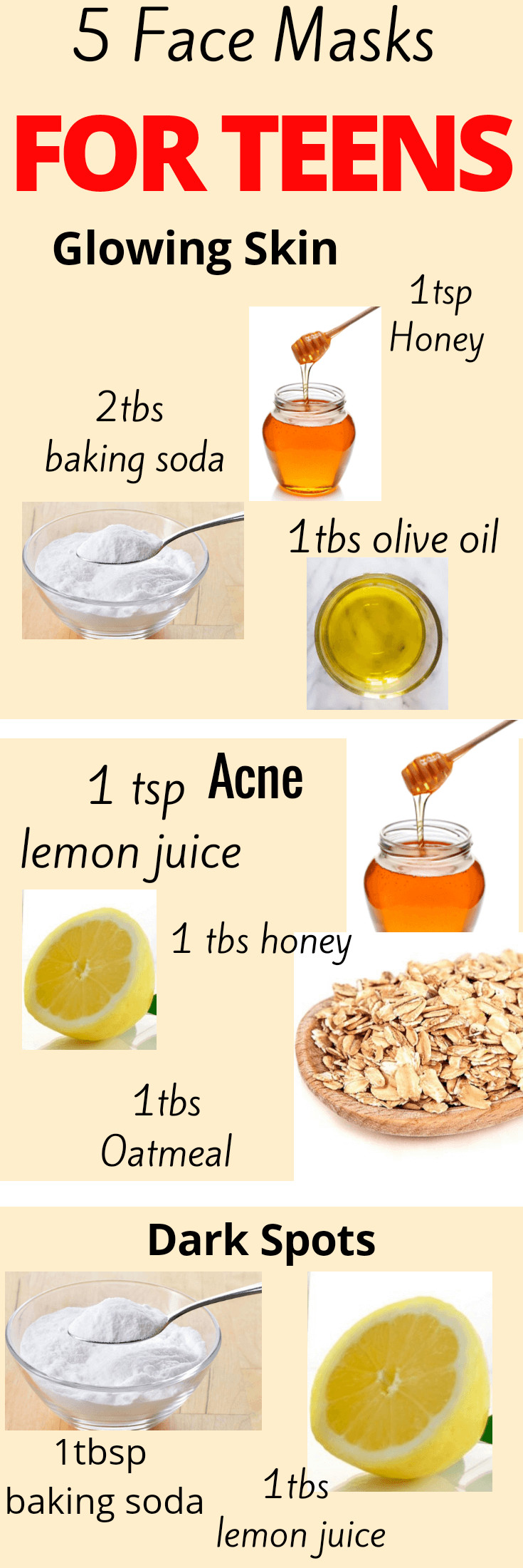 DIY Face Mask For Clear Skin
 Homemade face mask for teens