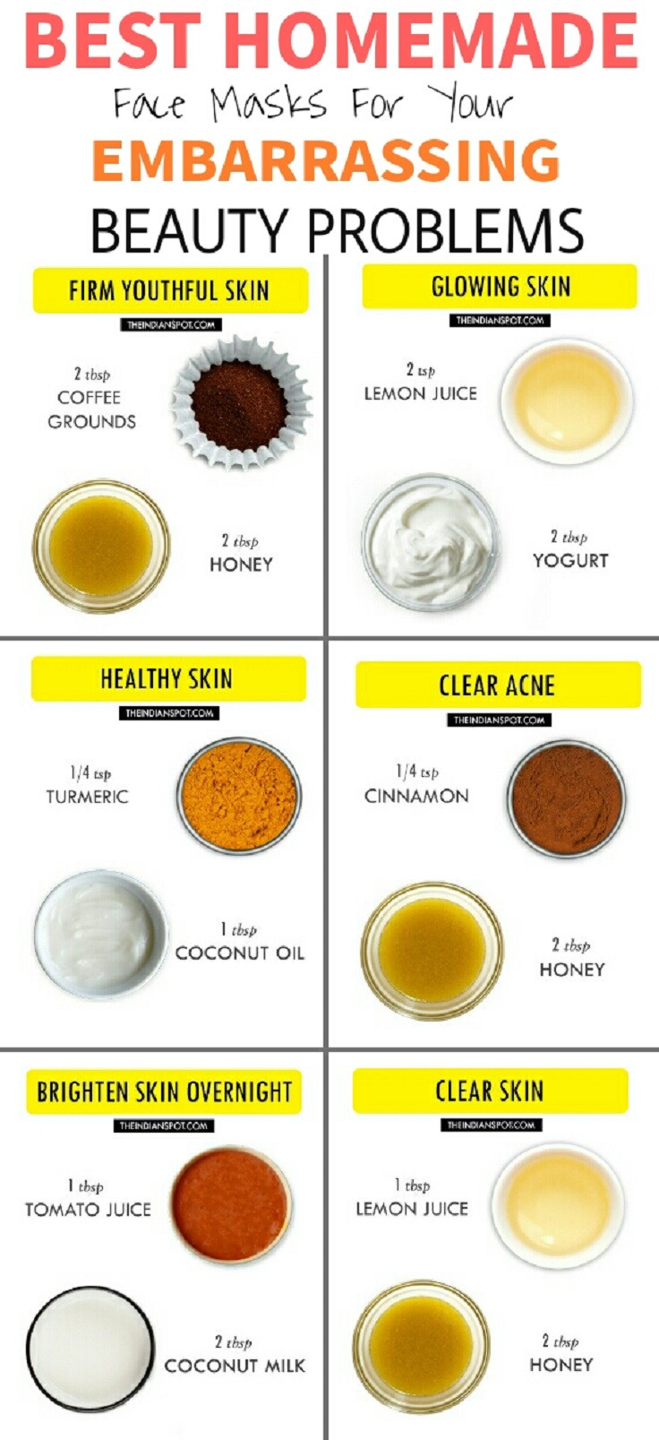 DIY Face Mask For Clear Skin
 14 Beneficial Beauty Tips for Face and Body Care to