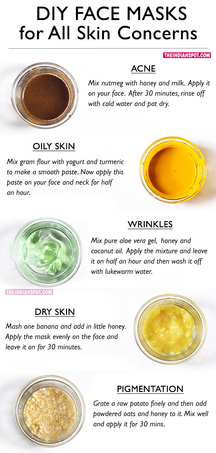 DIY Face Mask For Oily Skin And Acne
 BEST DIY FACE MASKS FOR YOUR BIGGEST SKIN PROBLEMS