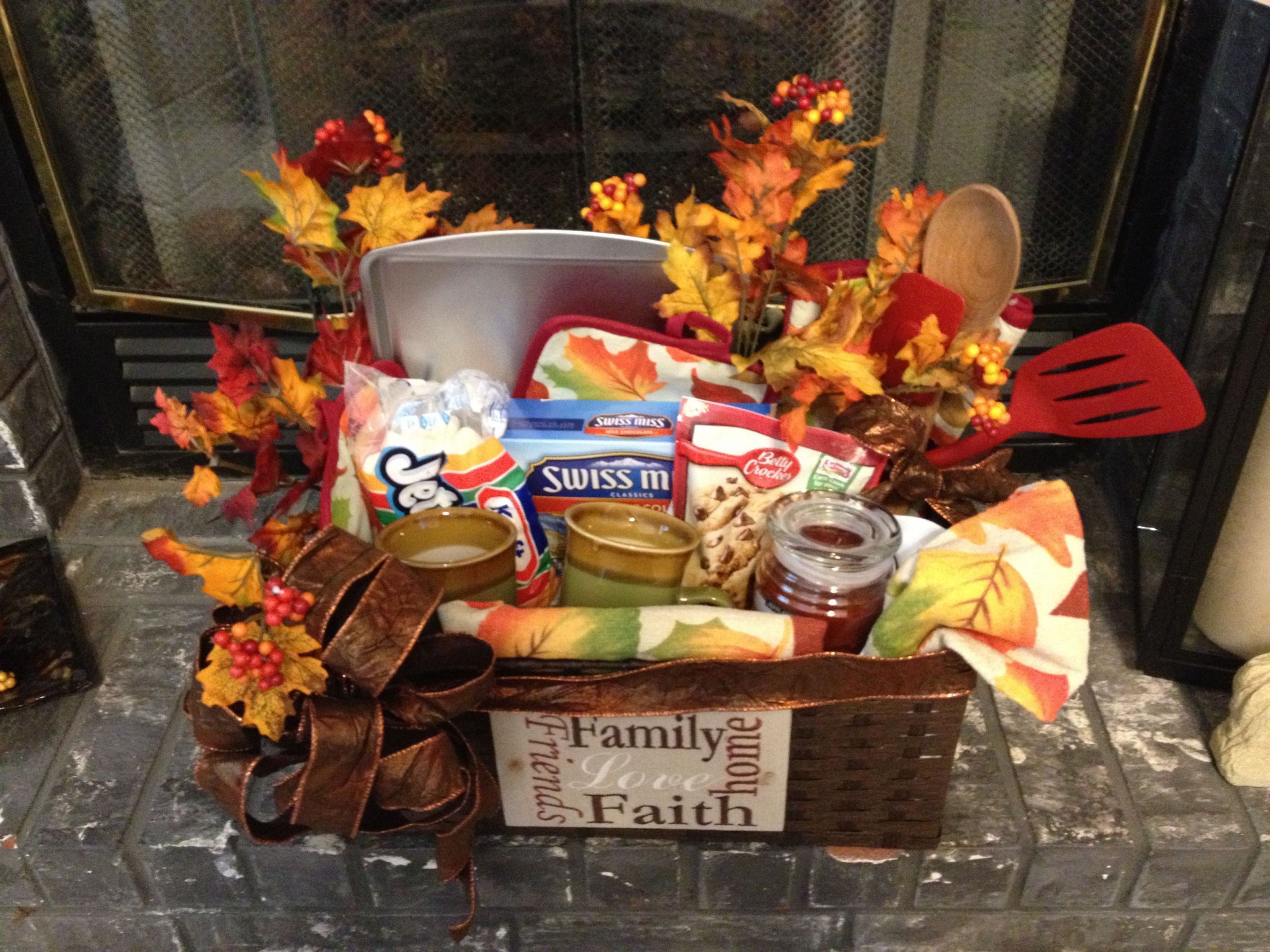 Diy Fall Gift Basket Ideas
 Less than $35 fall themed t basket with items to make