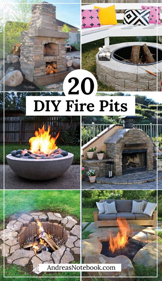 Diy Firepit Pinterest
 20 DIY Fire Pit Tutorials Outdoor Spaces