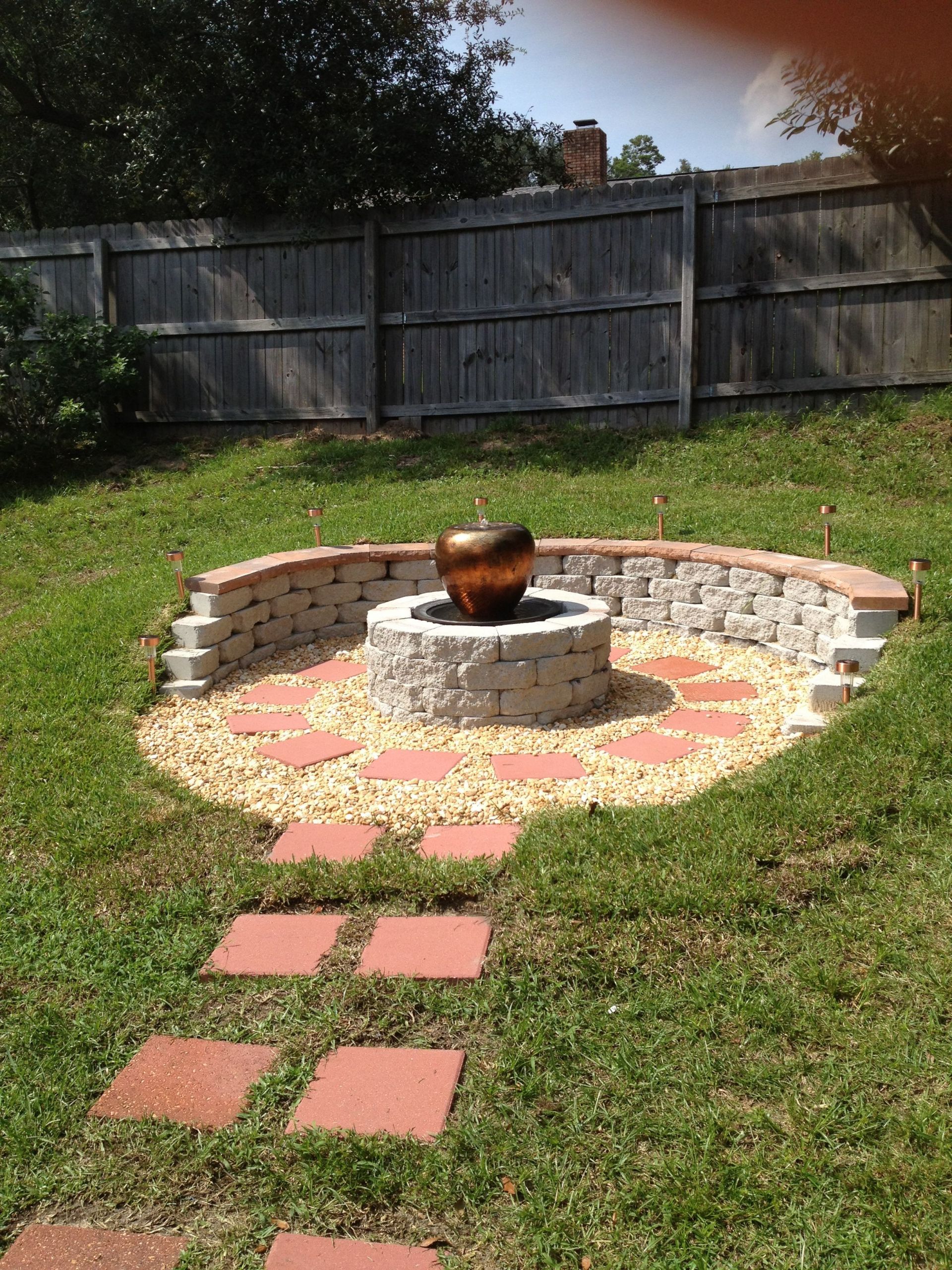 Diy Firepit Pinterest
 Our very own DIY fire pit Used some ideas from pinterest