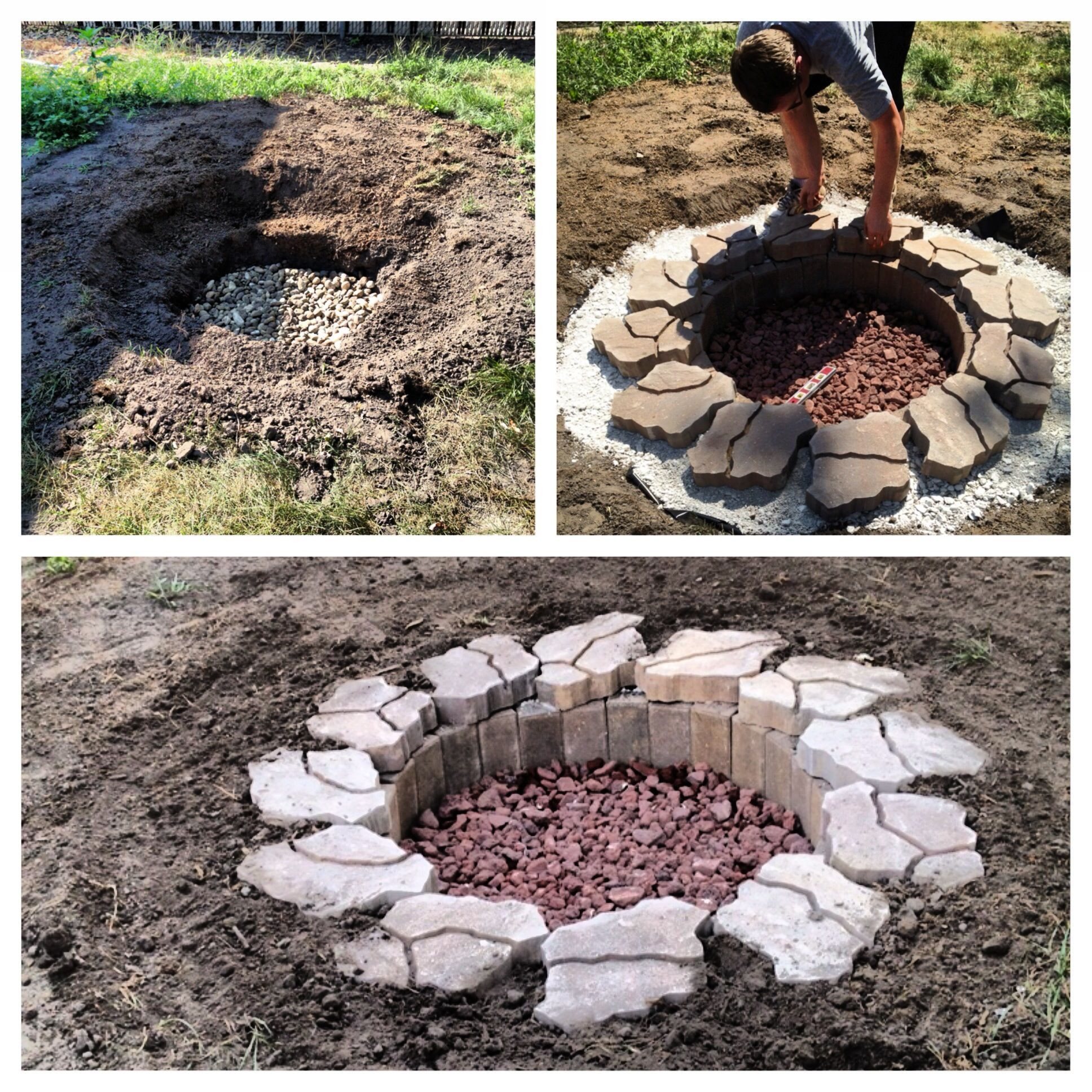 Diy Firepit Pinterest
 DIY in ground fire pit For the Home