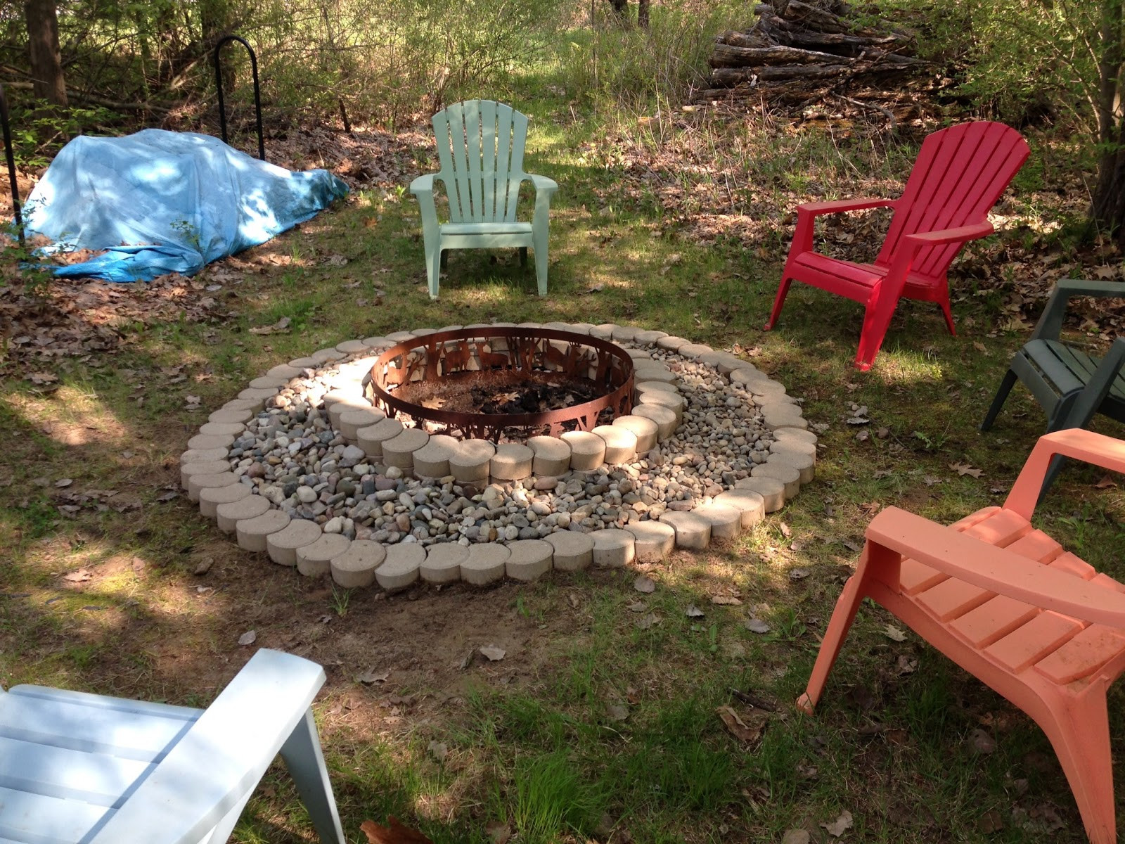 Diy Firepit Pinterest
 Happy Life Updated Fire Pit Pinterest project plete