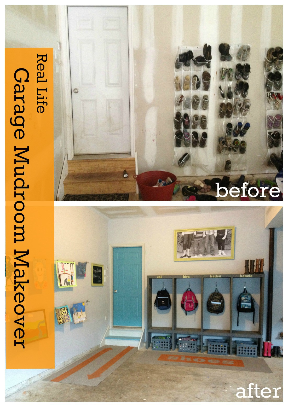 Diy Garage Organization
 DIY Garage Mudroom Makeover for the REAL family