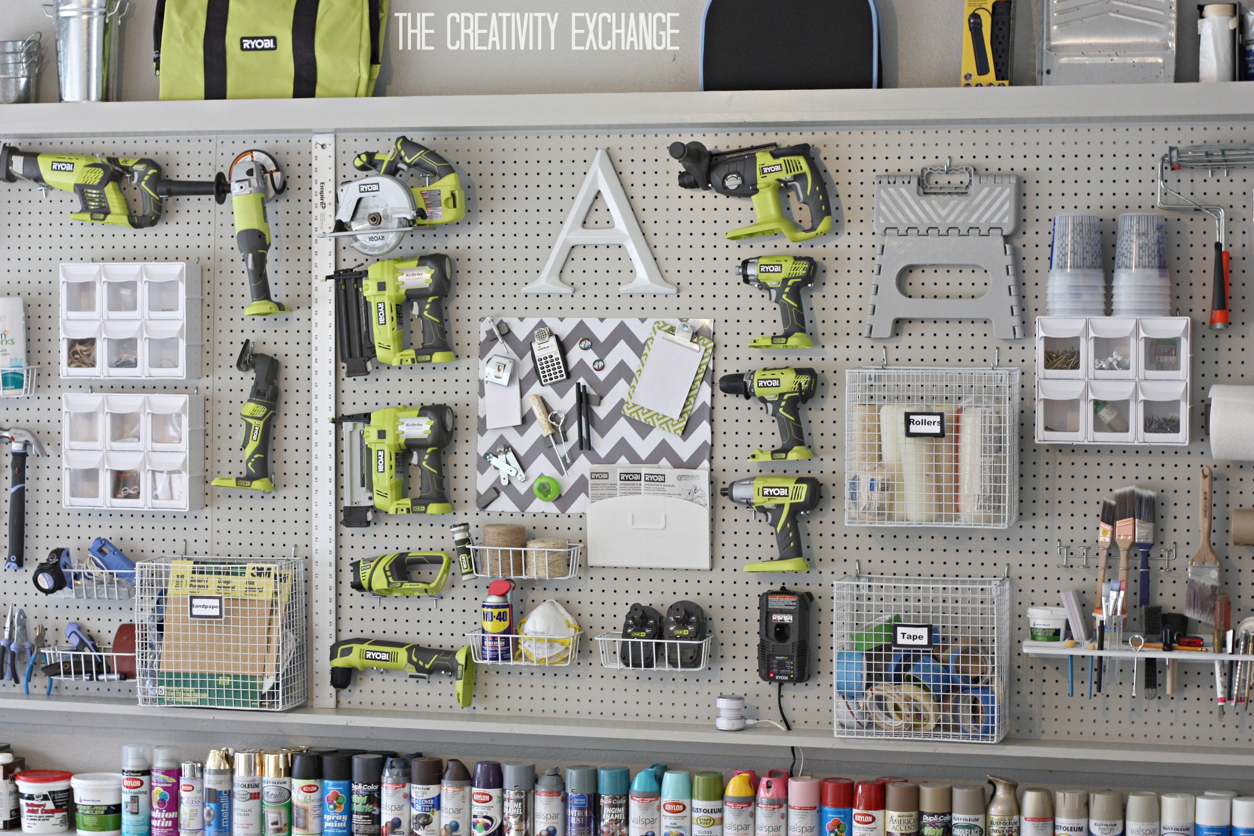 Diy Garage Organizers
 Organizing the Garage with DIY Pegboard Storage Wall