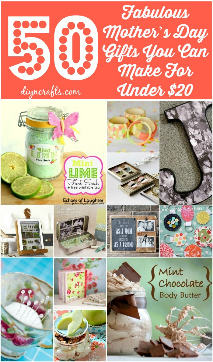 DIY Gift Baskets For Mom
 50 Fabulous Mother’s Day Gifts You Can Make For Under $20