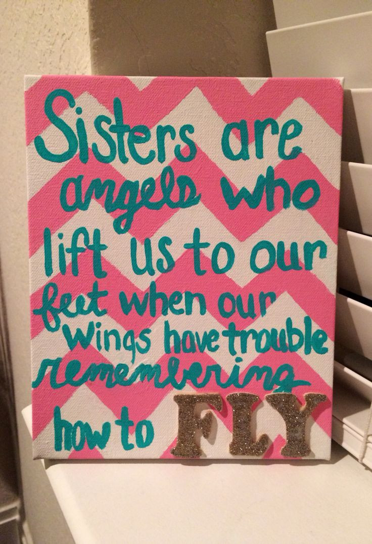 DIY Gifts For Sisters
 Sorority t for a sister or Big to Little sorority