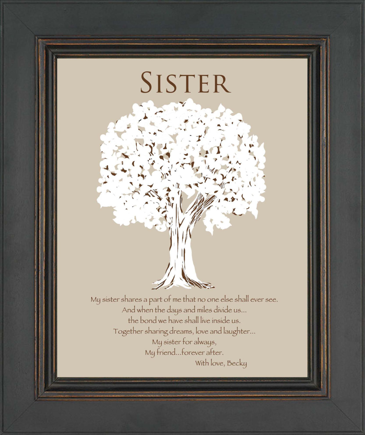 DIY Gifts For Sisters
 SISTER Gift Personalized Gift for Sister Wedding Gift for