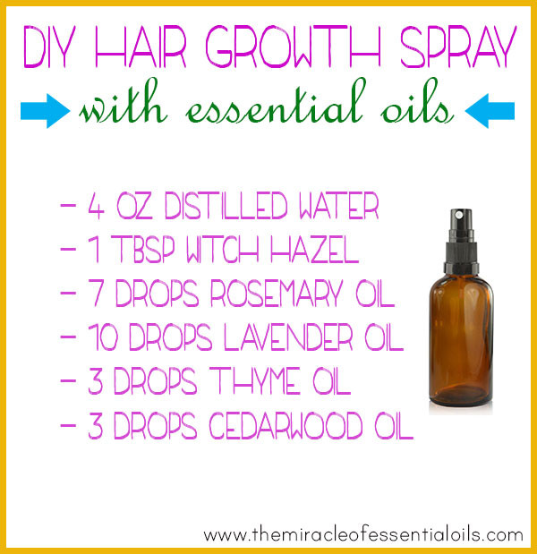 DIY Hair Growth Formula
 DIY Essential Oil Hair Growth Spray Recipe The Miracle