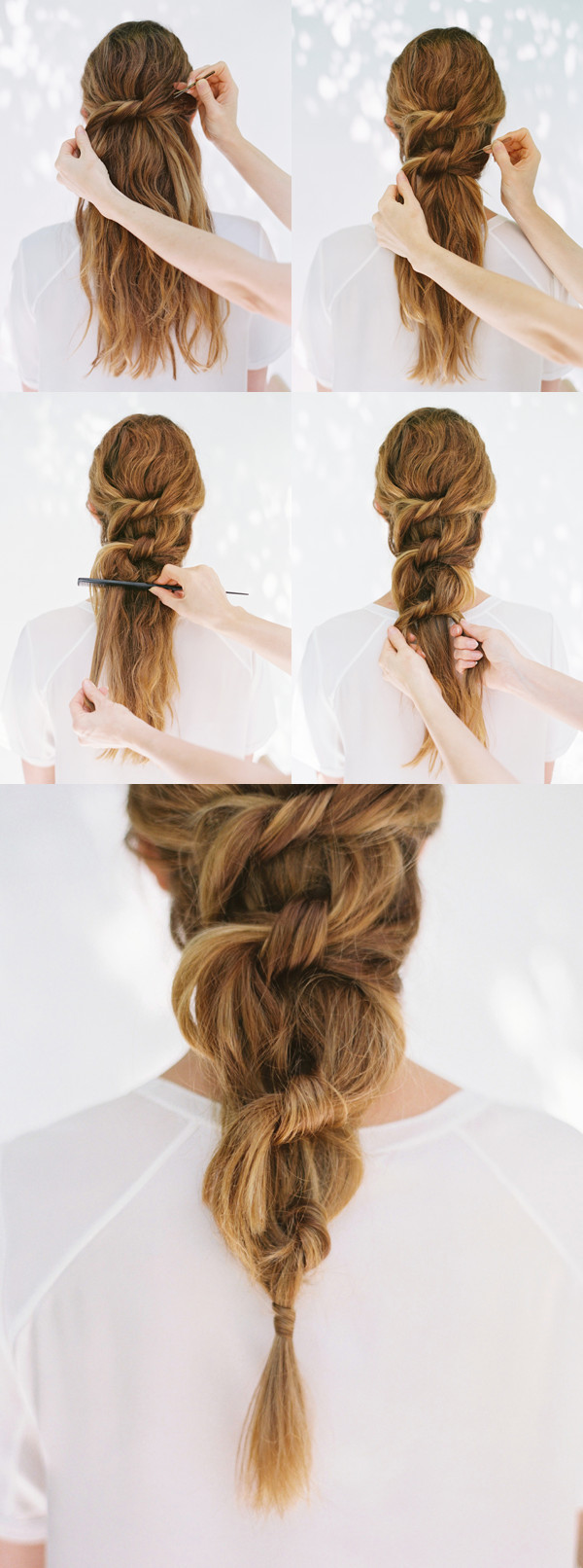 DIY Hairstyle For Long Hair
 DIY Knot Ponytail DIY Weddings