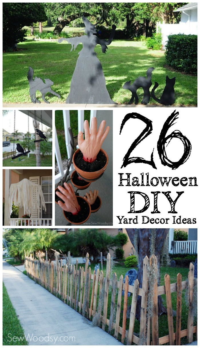 DIY Halloween Yard Decorations
 26 Halloween DIY Yard Decor Ideas Sew Woodsy