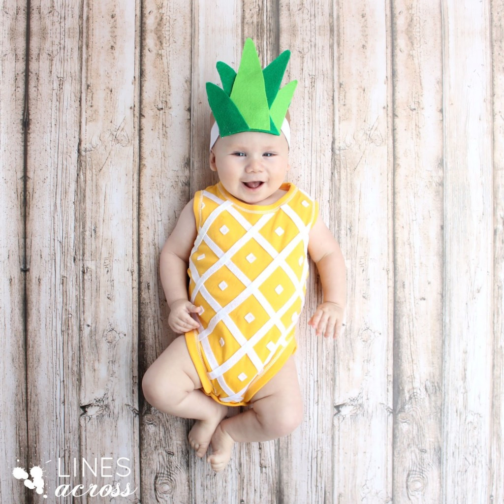 DIY Infant Halloween Costume
 Handmade Pineapple Baby Costume and 88 DIY Costumes