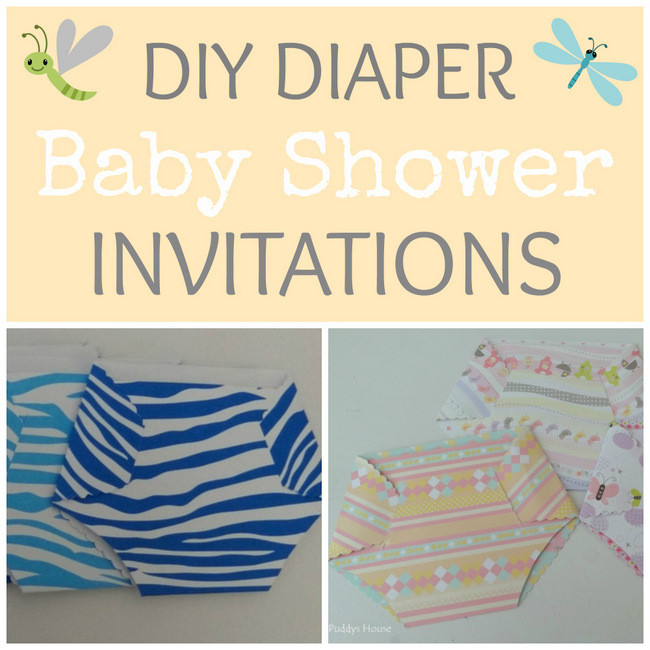 DIY Invitations Baby Shower
 Baby Shower Diaper Invitation – Puddy s House