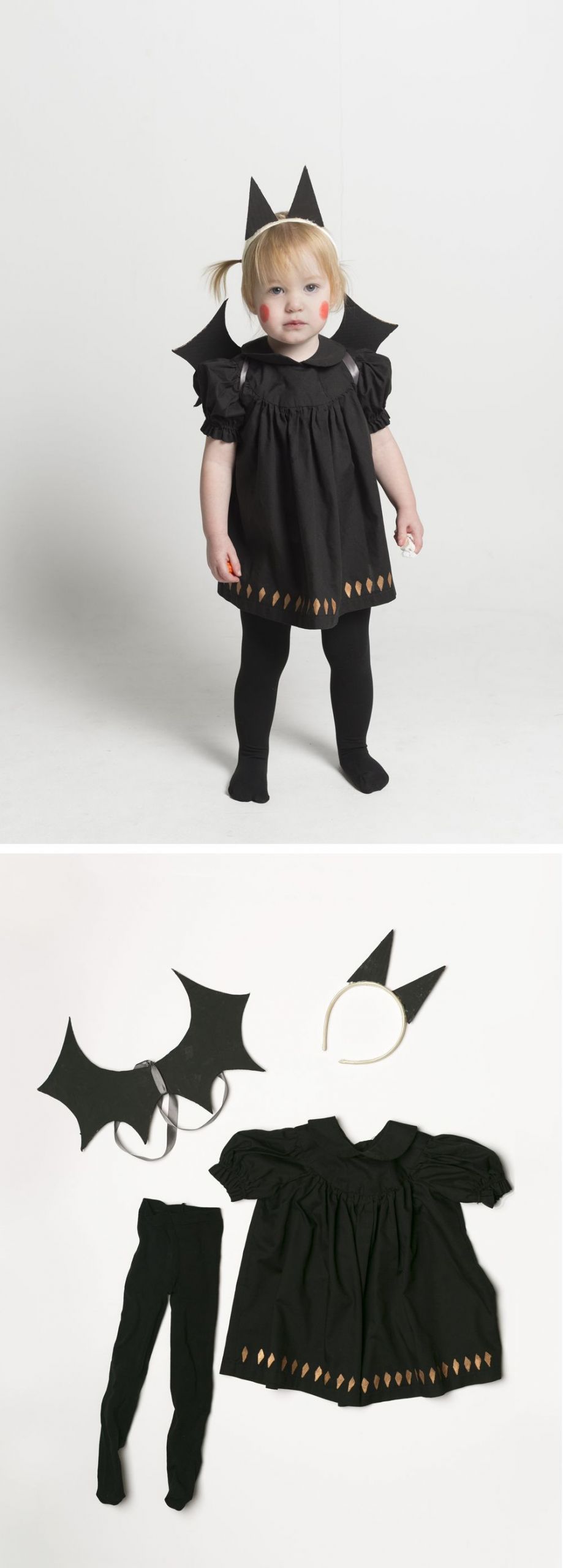 DIY Kids Bat Costume
 Baby Bat Costuem and a Recycled Costume Contest over on