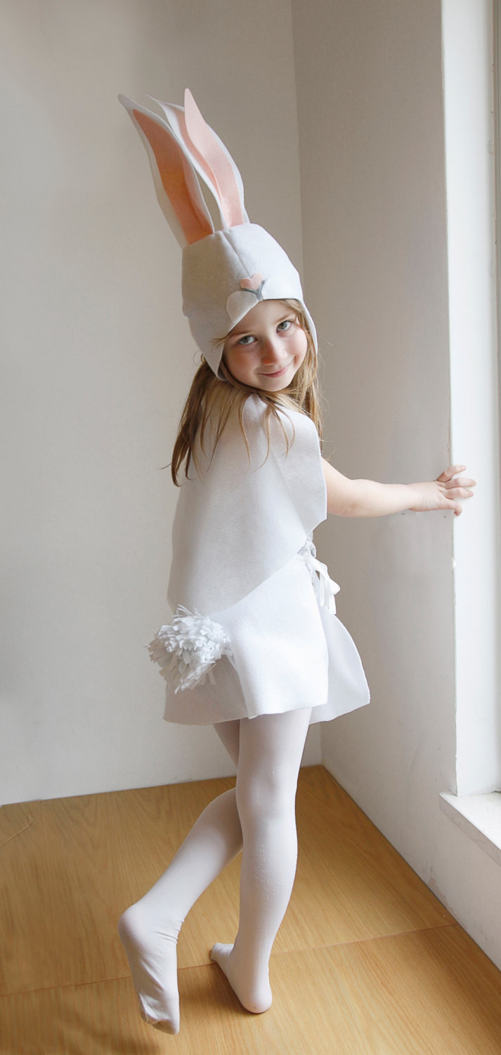 DIY Kids Bunny Costume
 Bunny PATTERN DIY costume mask sewing tutorial creative play