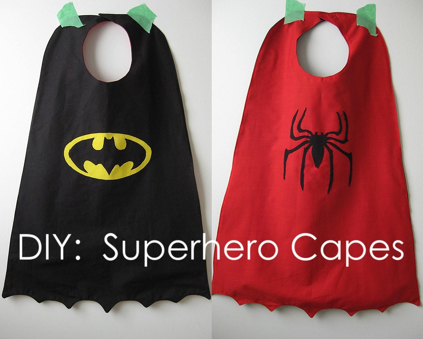 DIY Kids Cape
 My Handmade Home Tutorial DIY Superhero Capes