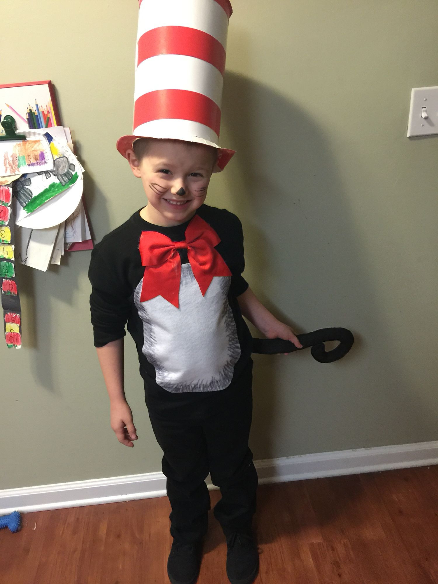 DIY Kids Cat Costumes
 DIY cat in the hat costume DIY Pinterest