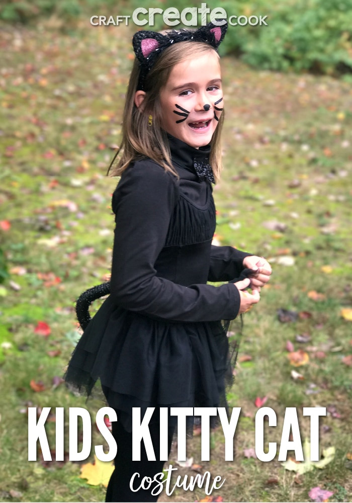 DIY Kids Cat Costumes
 Craft Create Cook DIY Kids Kitty Cat Costume Craft