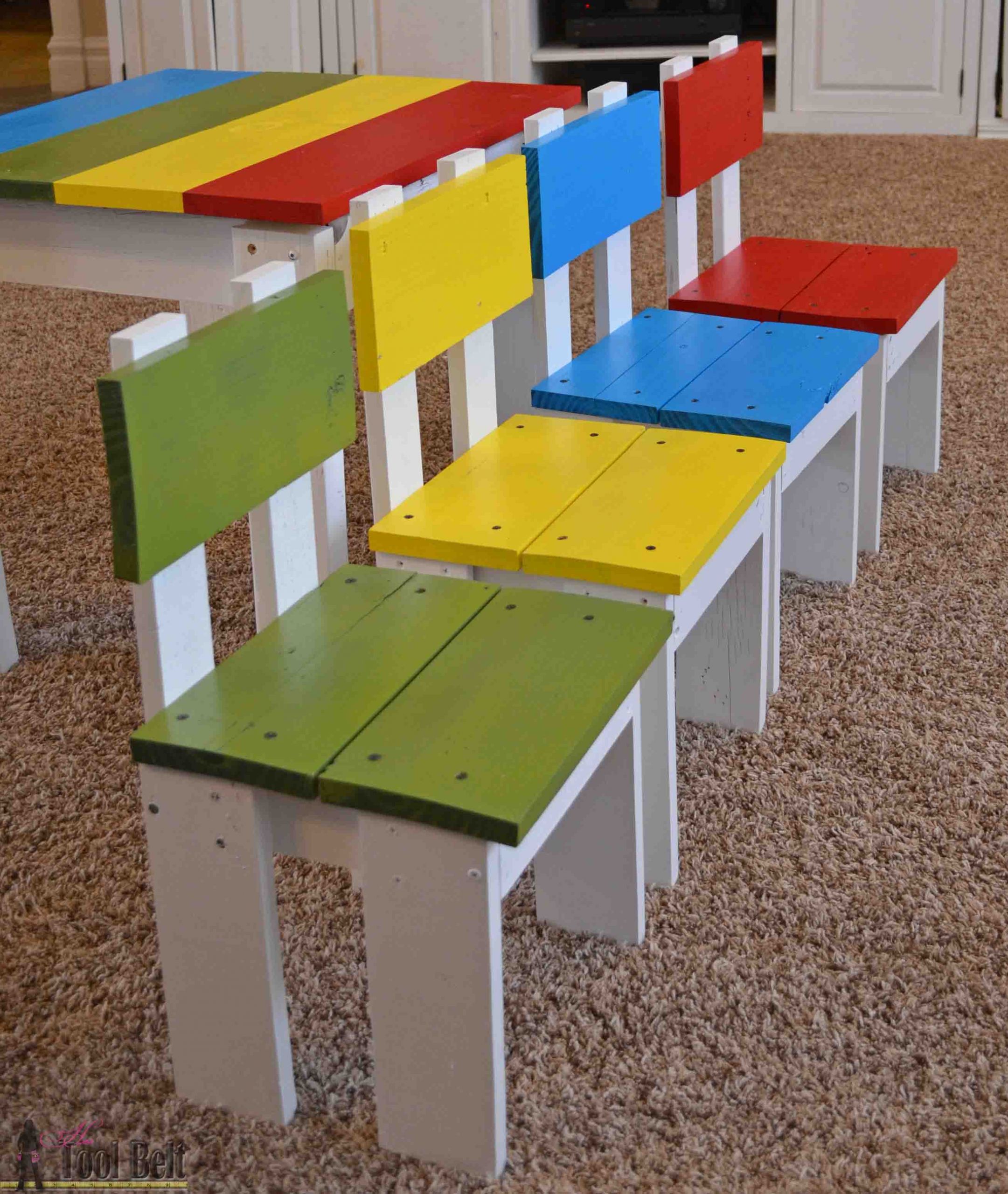 DIY Kids Chair
 Simple Kid s Table and Chair Set Her Tool Belt