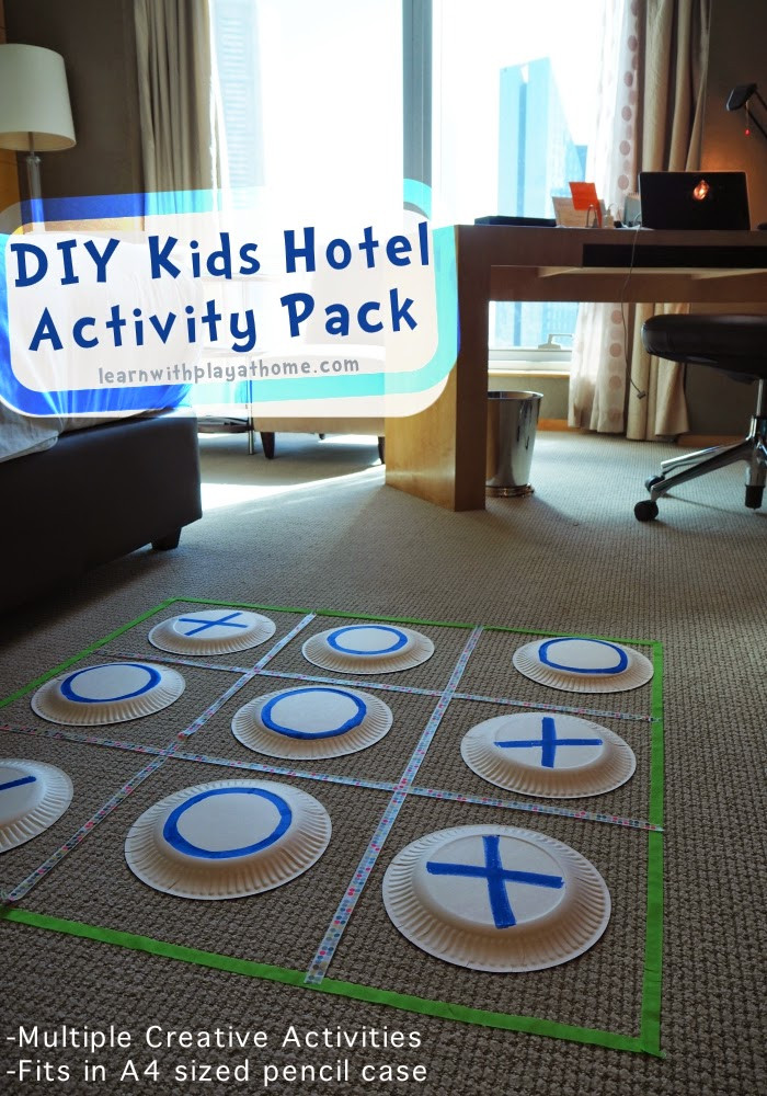DIY Kids Games
 Learn with Play at Home DIY Kids Hotel Activity Pack