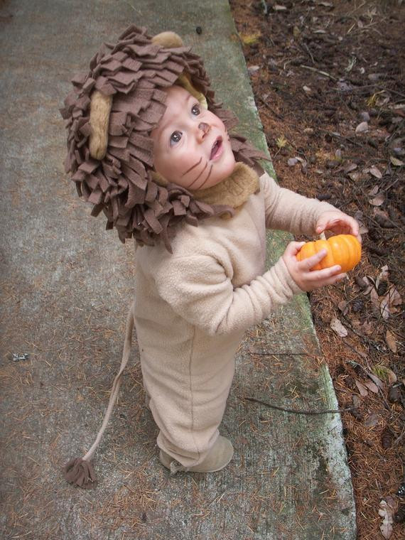 DIY Kids Lion Costume
 Lion Halloween Kids Costume for Boys or Girls by BooBahBlue