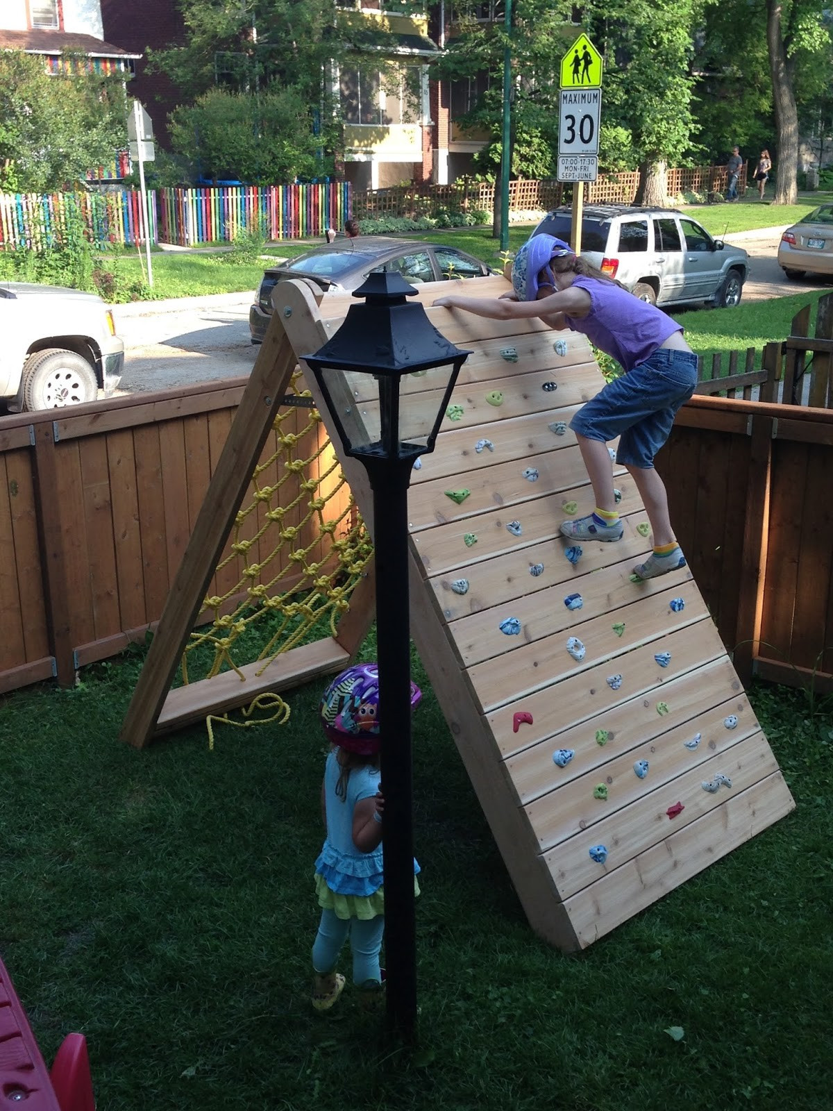 DIY Kids Rock Climbing Wall
 Backyard Climbing Wall for the Kids Knock fDecor