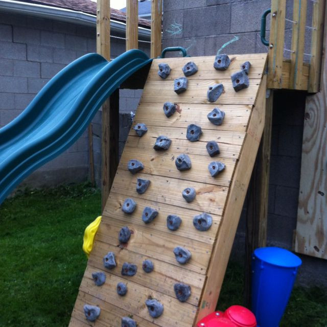 DIY Kids Rock Climbing Wall
 DIY climbing wall this would be a great idea for Jeff