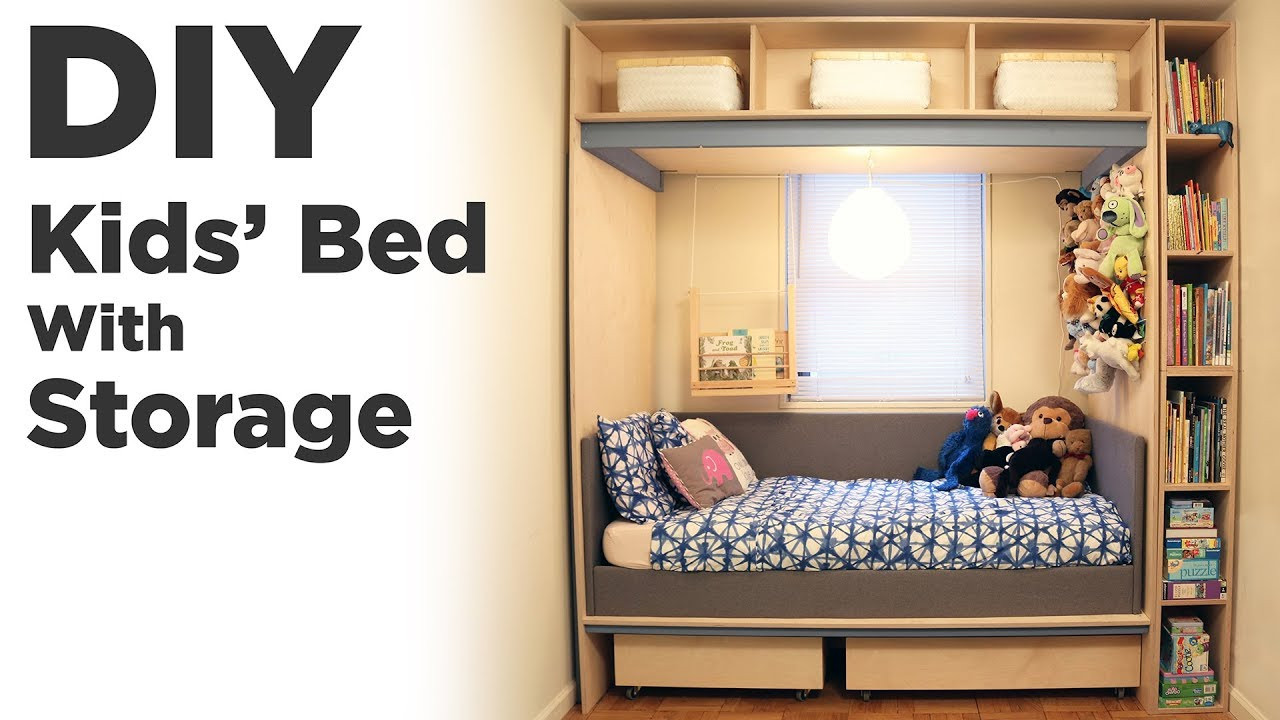 DIY Kids Room Storage
 DIY Kids Bed with Storage