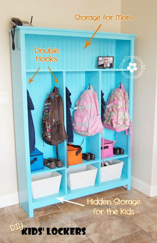 DIY Kids Room Storage
 25 Creative DIY Storage Ideas to Organize Kids Room