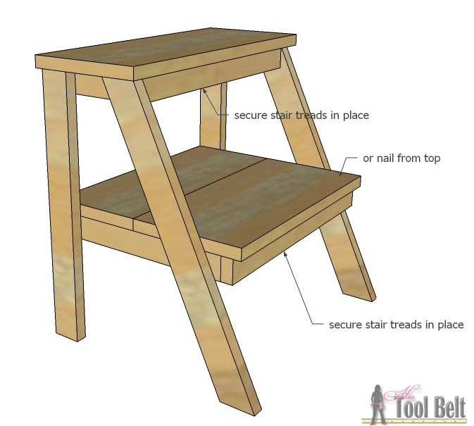 DIY Kids Step Stool
 Kid s Step Stool Her Tool Belt