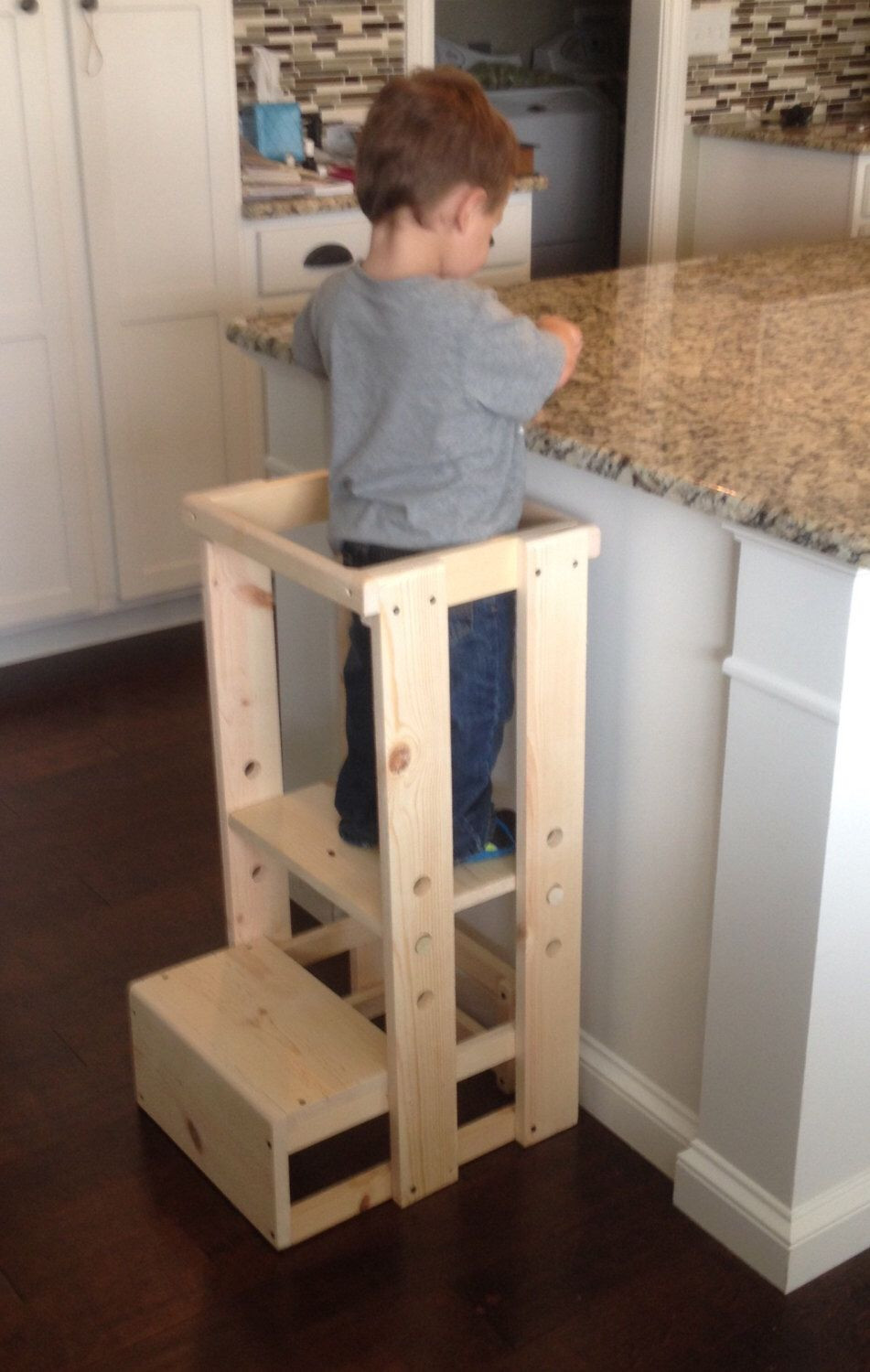 DIY Kids Step Stool
 Toddler Step Stool Tot Tower Adjustable Step Stool