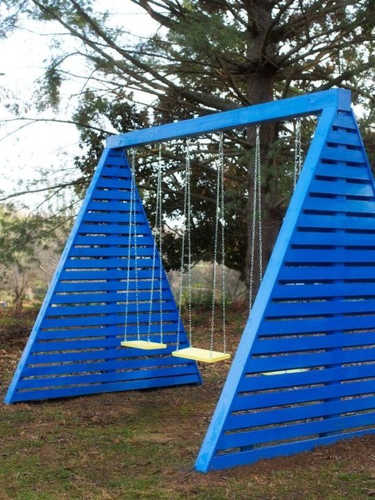 DIY Kids Swing Set
 15 DIY Garden Swings You Can Make For Your Kids