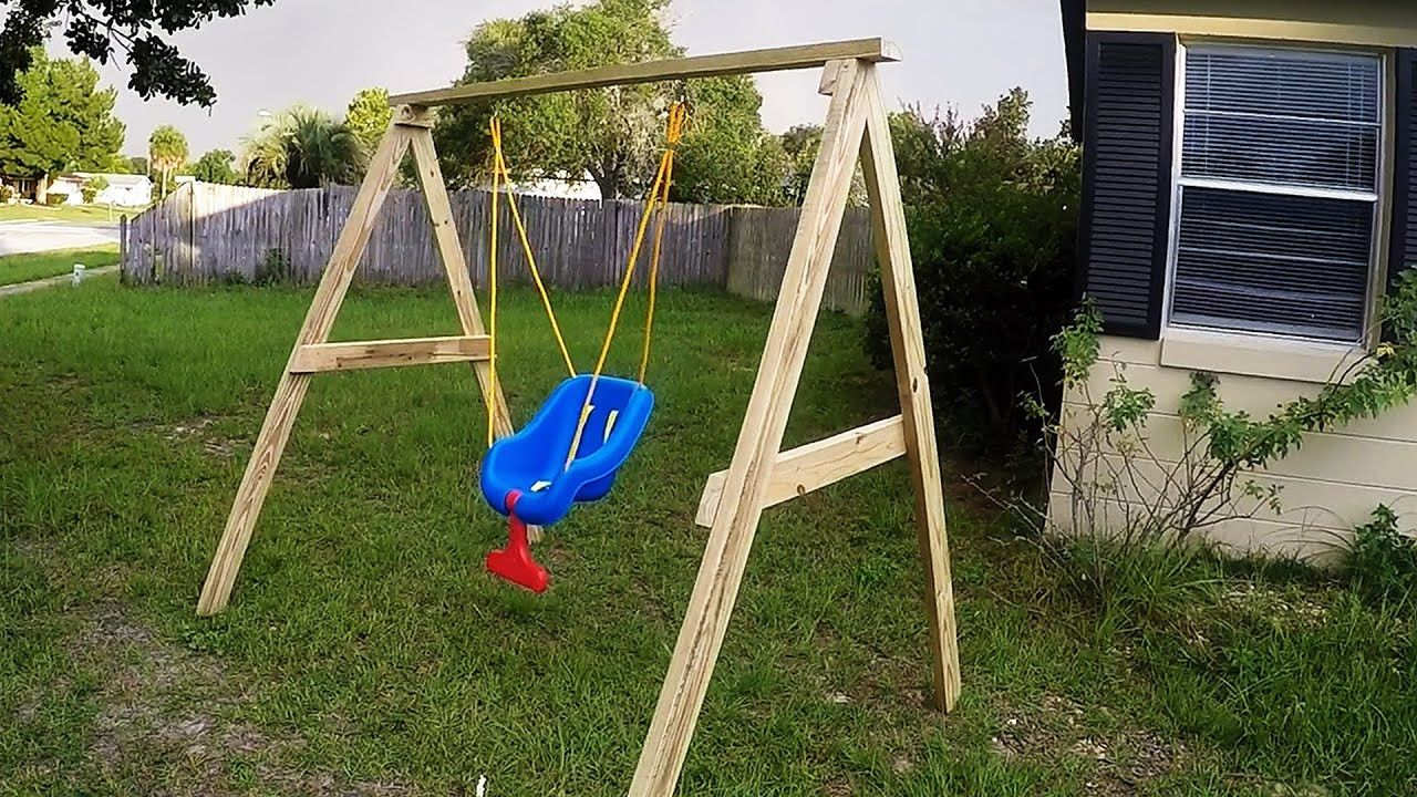 DIY Kids Swing Set
 DIY Easy Cheap 2x4 Kids Swing Ideal For Ages 0 5