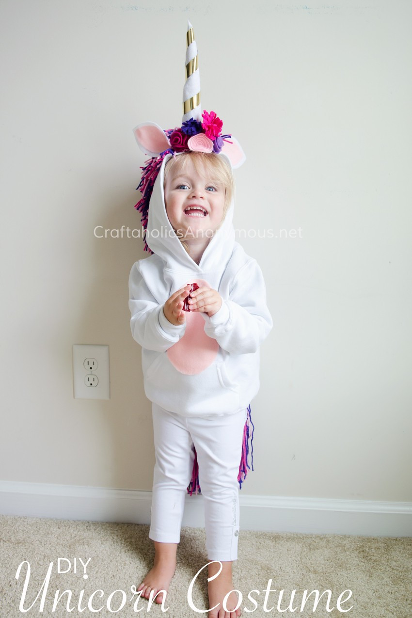 DIY Kids Unicorn Costume
 Craftaholics Anonymous