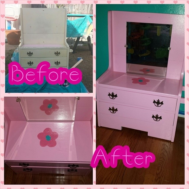 Diy Kids Vanity
 DIY Upcycle Kid’s Vanity