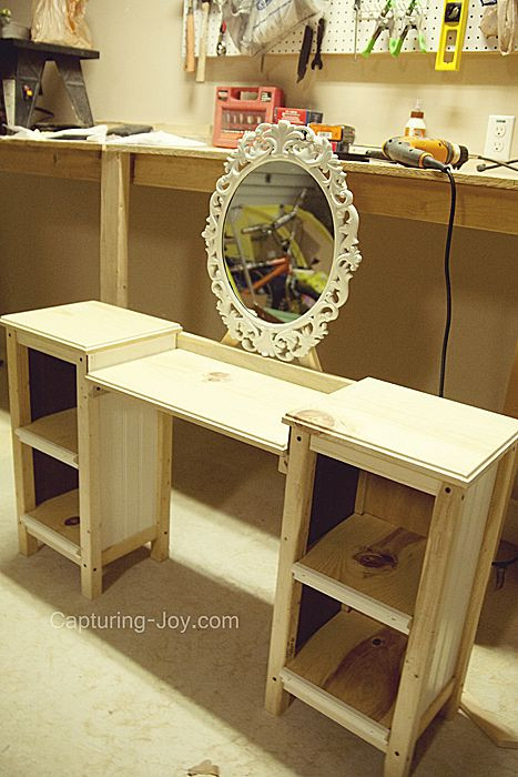 Diy Kids Vanity
 Little Girls Play Vanity Table