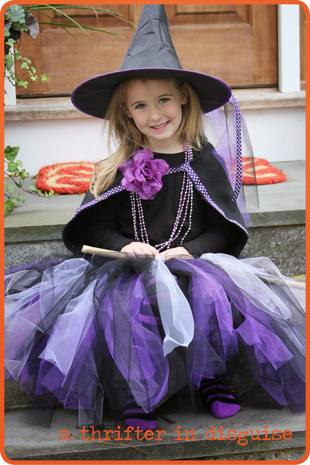 DIY Kids Witch Costume
 A Thrifter in Disguise Long & Lovely DIY Tutus