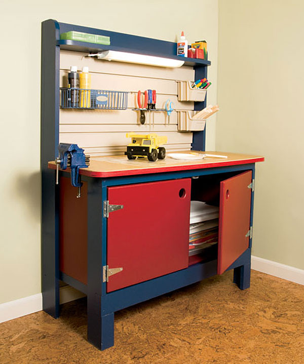 DIY Kids Work Bench
 HOUSE OF PAINT DIY kids workbenches