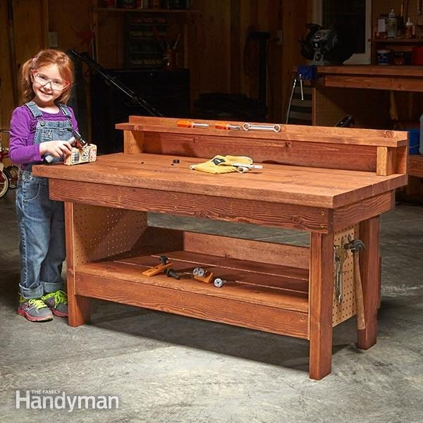 DIY Kids Work Bench
 Mini Classic DIY Workbench for Kids