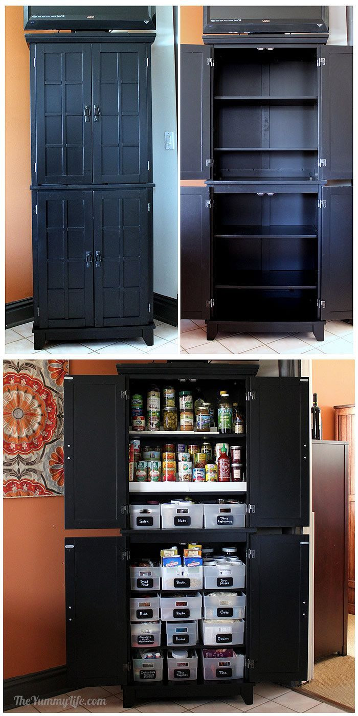 Diy Kitchen Cabinet Organizers
 Instant DIY Pantry Cabinet An easy kitchen storage