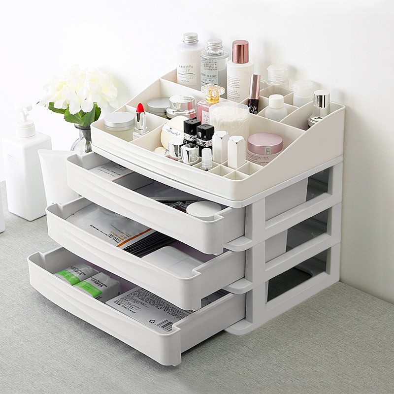 DIY Makeup Organizers
 Plastic Cosmetic Drawer Makeup Organizer Jewelry Container