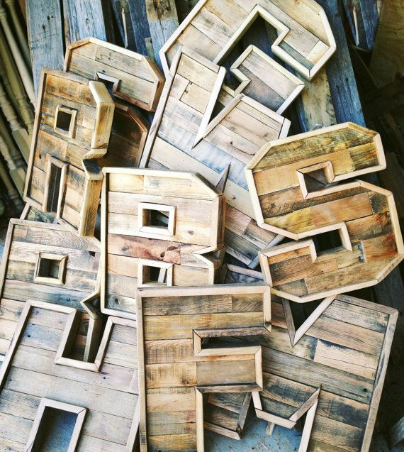 DIY Marquee Letters Wood
 Original Reclaimed Wood Marquee Letters AZ by sonofwhale