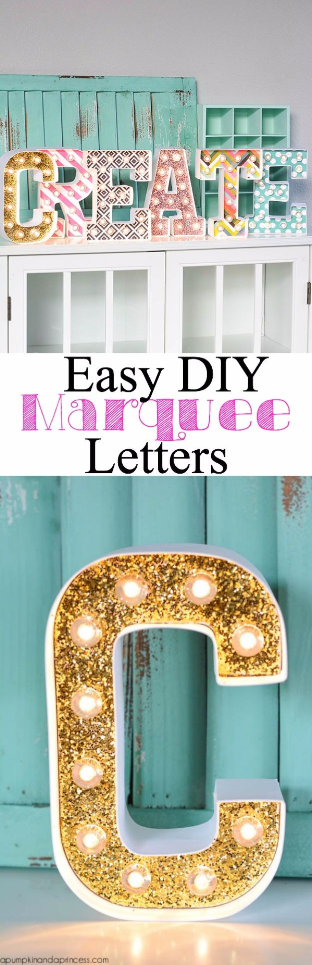 DIY Marquee Letters Wood
 50 Cool and Crafty DIY Letter and Word Signs