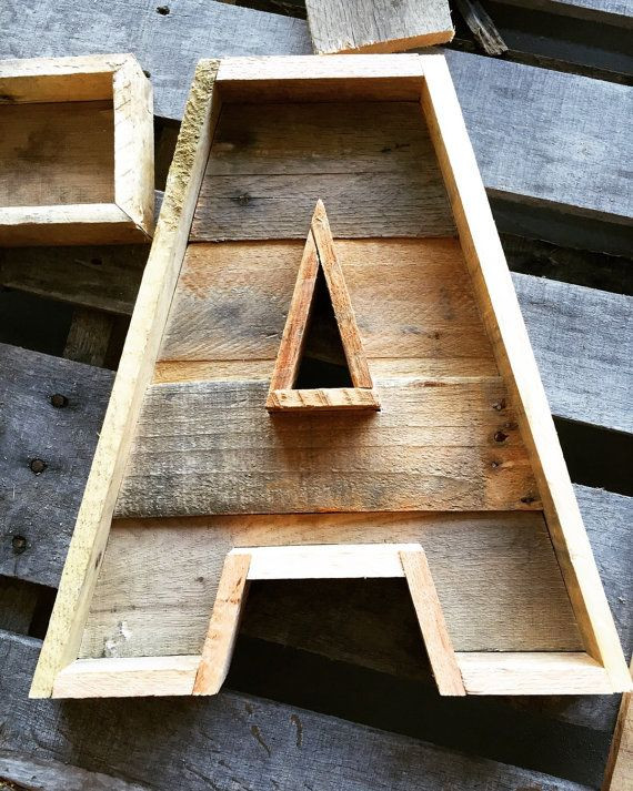 DIY Marquee Letters Wood
 Pallet Letter Rustic Letter Reclaimed Wood Marquee di