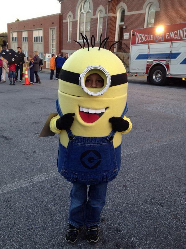 DIY Minion Costume For Kids
 50 Creative Homemade Halloween Costume Ideas for Kids