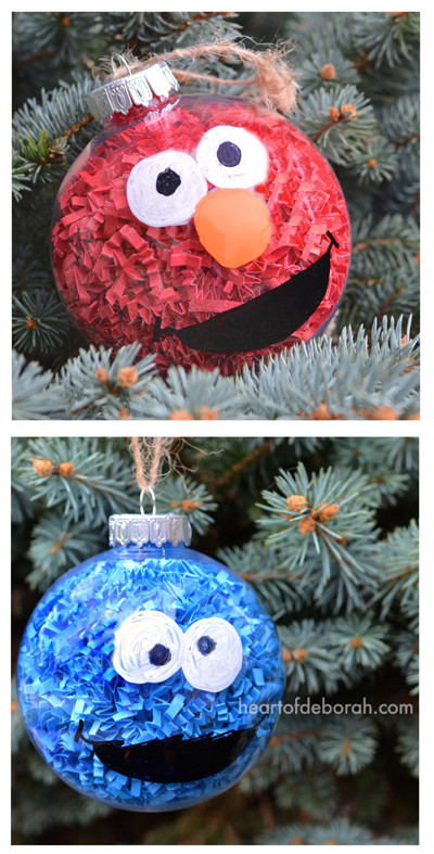 DIY Ornaments For Kids
 EASY DIY Sesame Street Ornaments Even Kids Can Craft Them